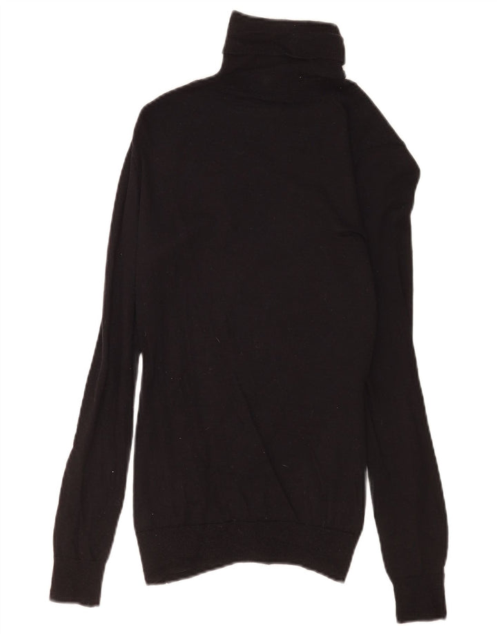 Suéter feminino Massimo Dutti com gola redonda Reino Unido 8 pequeno preto