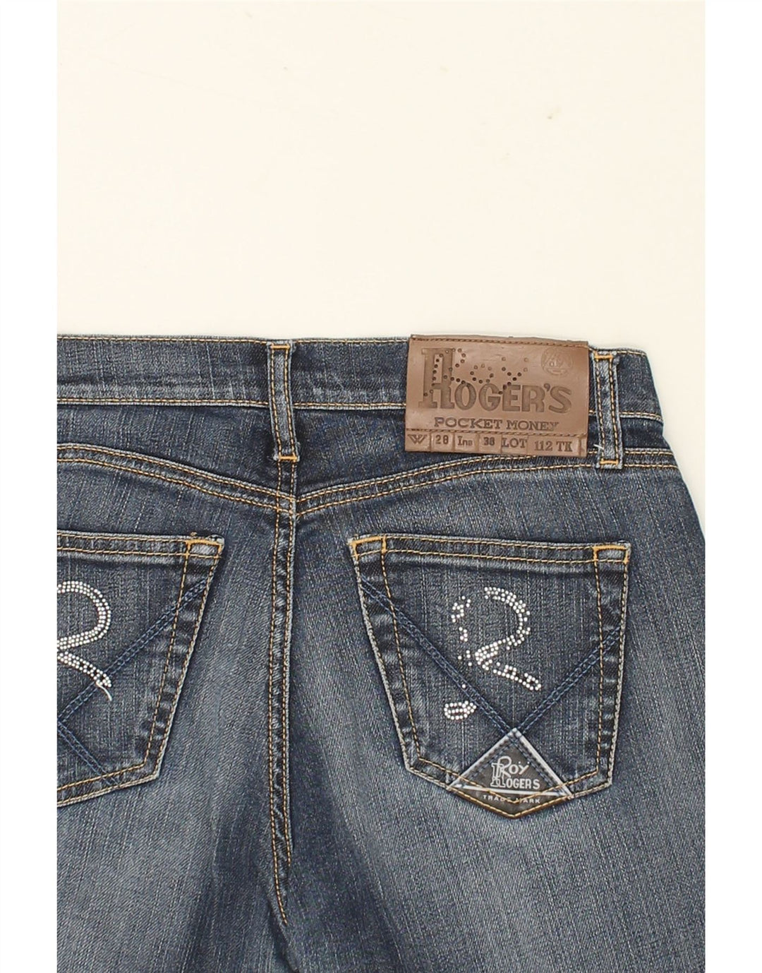 ROY ROGERS Womens Slim Jeans W28 L25 Blue Cotton Vintage Roy Rogers and Second-Hand Roy Rogers from Messina Hembry 