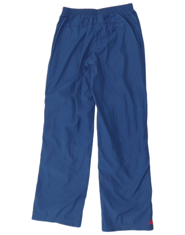 Calça Chino Adidas Feminina Graphic Straight UK 10 Pequena W28 L32 Azul