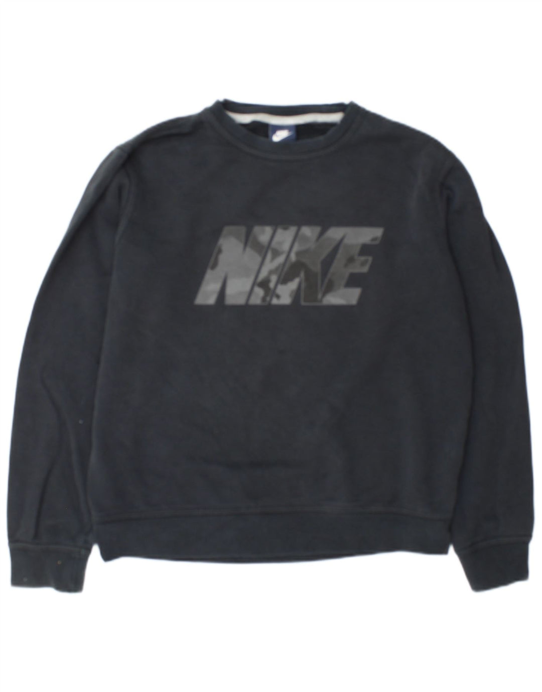Moletom gráfico masculino Nike Jumper médio cinza algodão