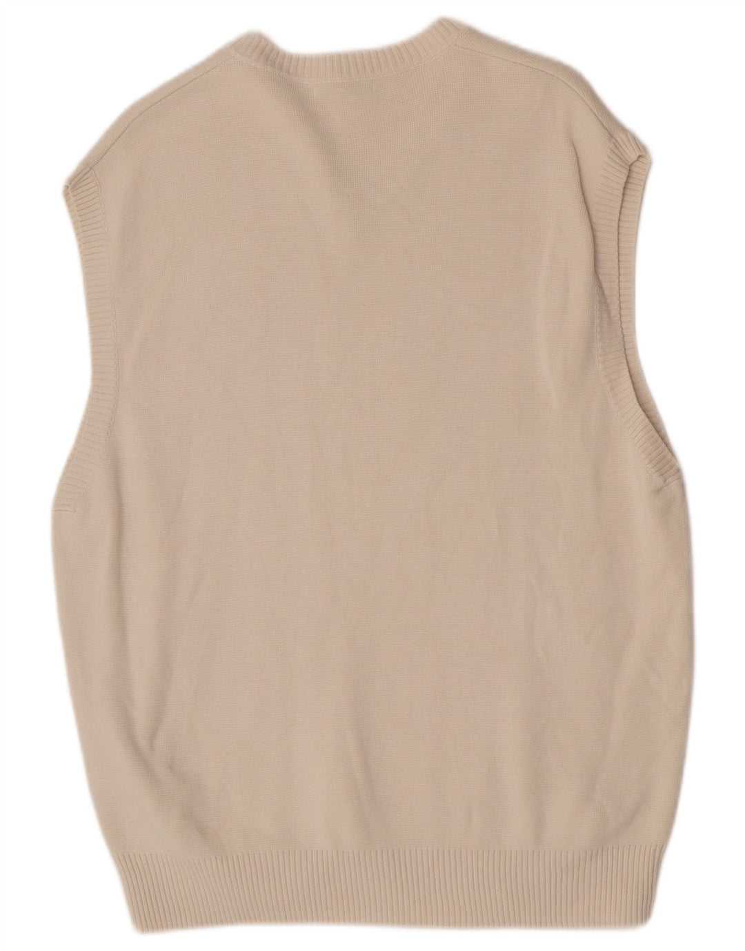 Regata masculina Zara com colete grande de algodão branco