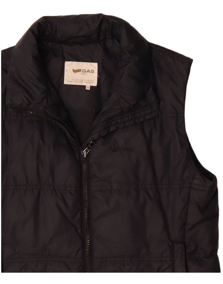 Colete acolchoado feminino Gas UK 14 poliéster azul marinho médio