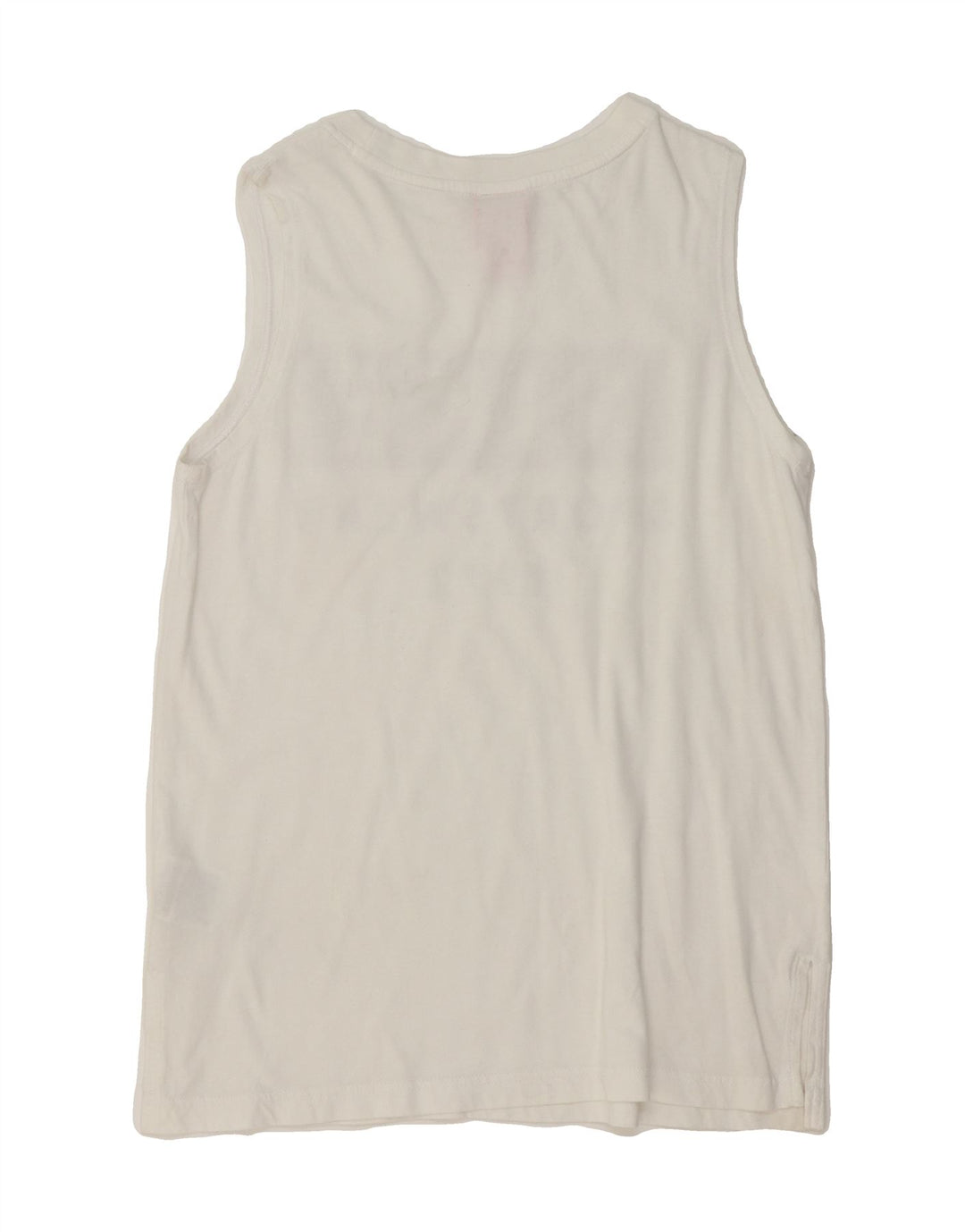 NIKE Womens Graphic Vest Top UK 6 XS White Cotton Vintage Nike and Second-Hand Nike from Messina Hembry 