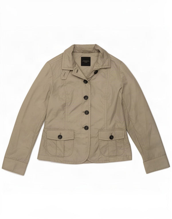 Max Mara Jaqueta Blazer Feminina Weekend 4 Botões Reino Unido 12 Médio Bege