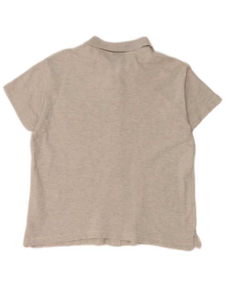 Blusa feminina de manga curta LOTTO Reino Unido 20 2XL algodão cinza