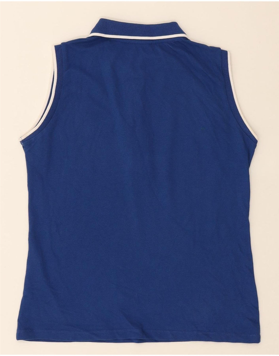 NORTH SAILS Womens Sleeveless Polo Shirt UK 6 XS Blue Cotton Vintage North Sails and Second-Hand North Sails from Messina Hembry 