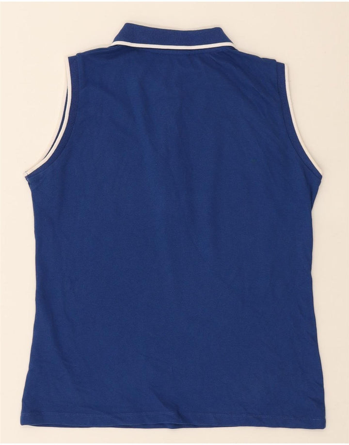 NORTH SAILS Womens Sleeveless Polo Shirt UK 6 XS Blue Cotton Vintage North Sails and Second-Hand North Sails from Messina Hembry 