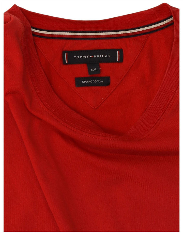 Camiseta feminina Tommy Hilfiger Top 2XL algodão vermelho