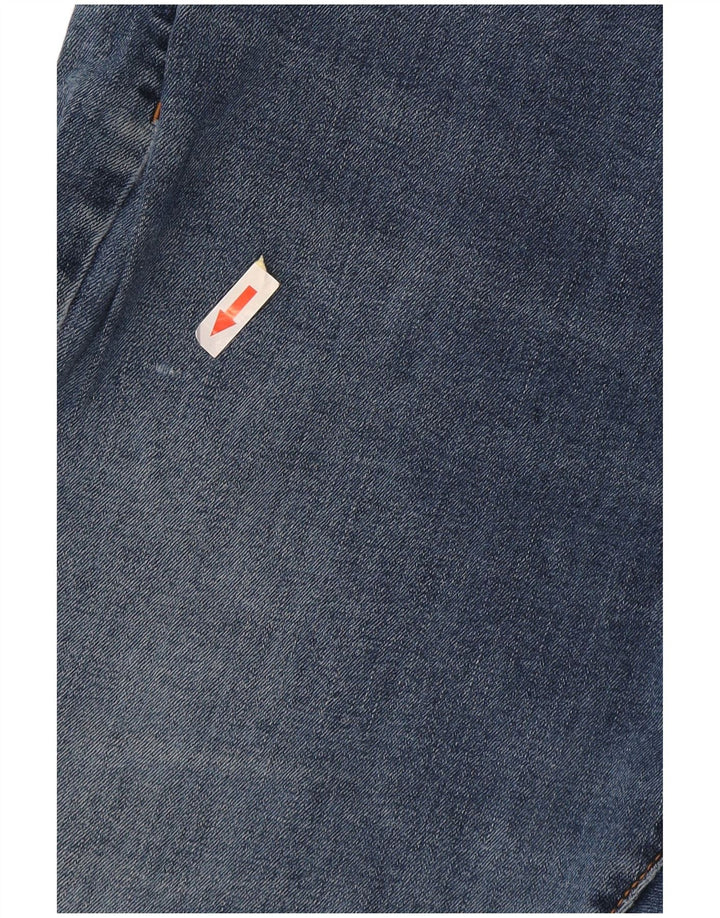 Calça jeans reta regular masculina Marks & Spencer W36 L33 azul algodão