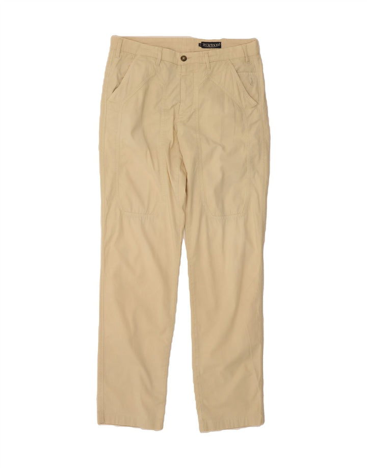 JECKERSON Mens Straight Chino Trousers W33 L33 Beige Cotton Vintage Jeckerson and Second-Hand Jeckerson from Messina Hembry 