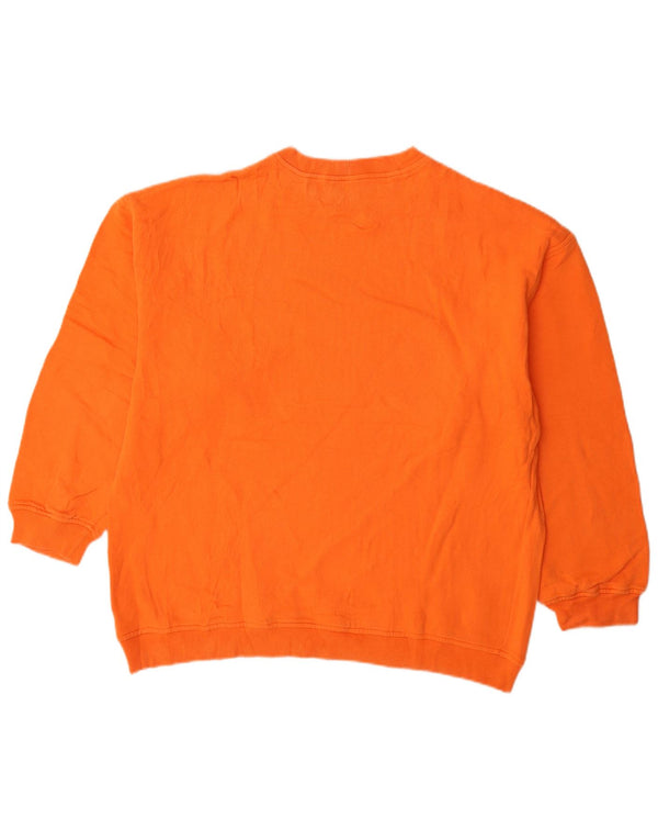Stefanel moletom gráfico masculino jumper XL laranja