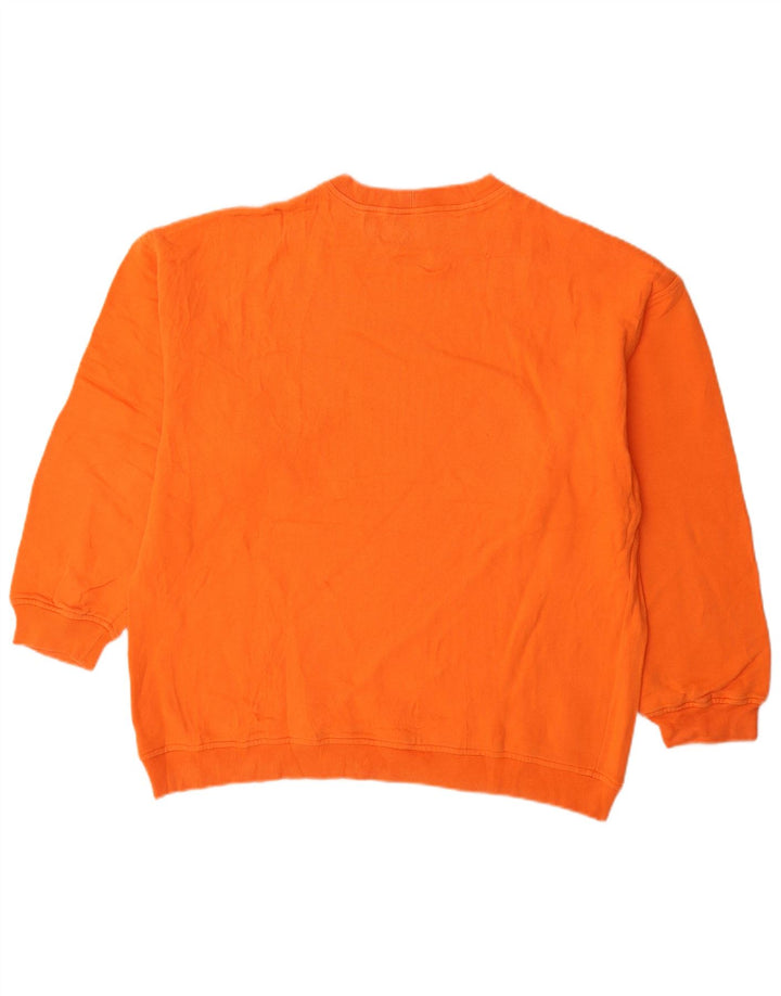 Stefanel moletom gráfico masculino jumper XL laranja