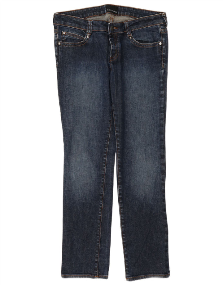 Calvin Klein Calça Jeans Feminina Slim W34 L30 Azul