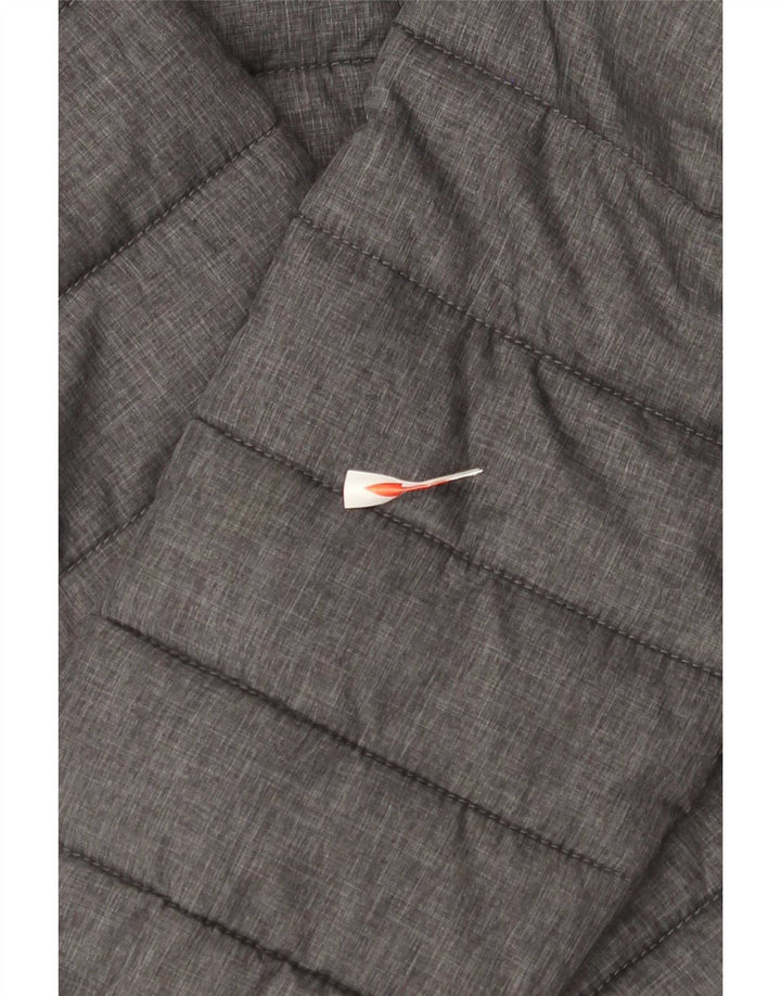 Jaqueta feminina acolchoada com capuz Ellesse UK 6 XS cinza nylon
