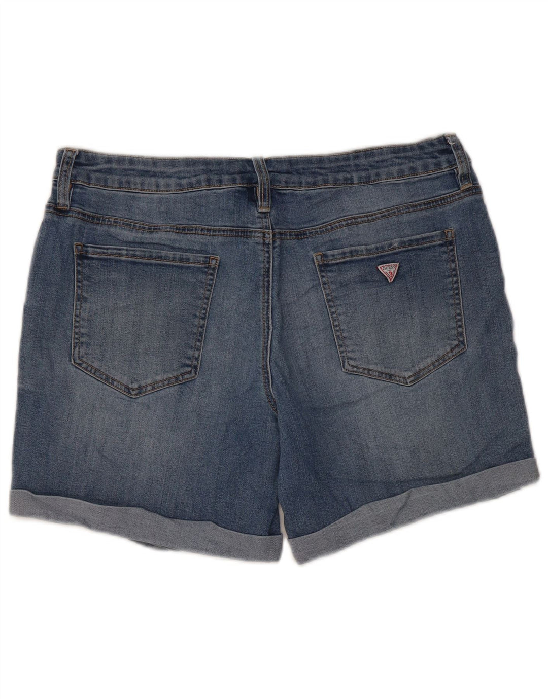 Guess Shorts jeans feminino cintura baixa W31 algodão azul médio