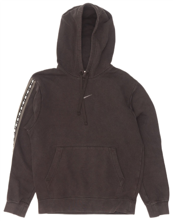 Jumper com capuz gráfico masculino Nike pequeno algodão preto
