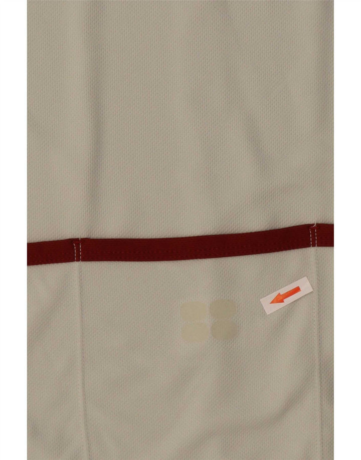 Camiseta masculina Nike com zíper e gola alta em poliéster cinza grande