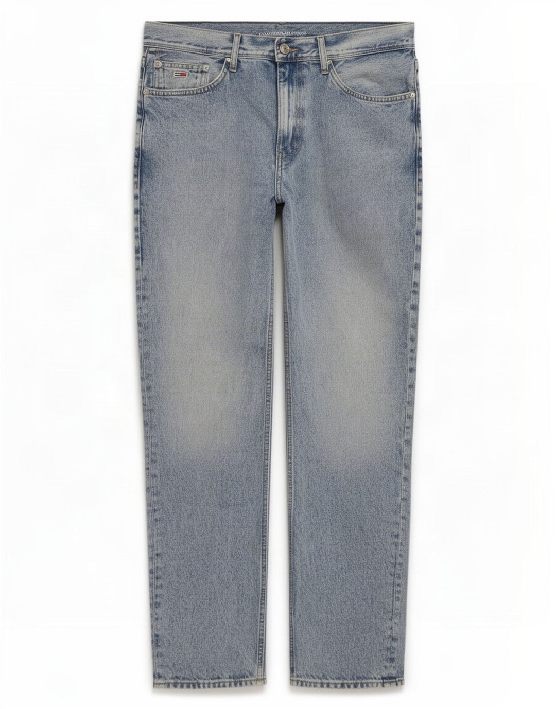 Jeans retos masculinos Tommy Hilfiger W32 L32 algodão azul