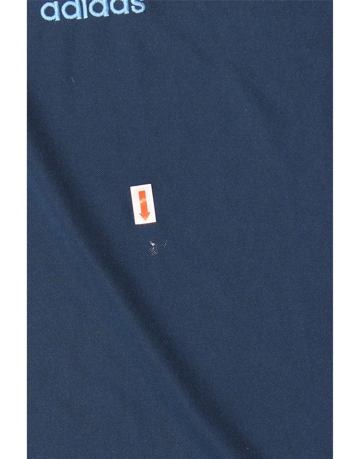 ADIDAS Mens Climalite T-Shirt Top Médio Azul Marinho Colourblock Poliéster