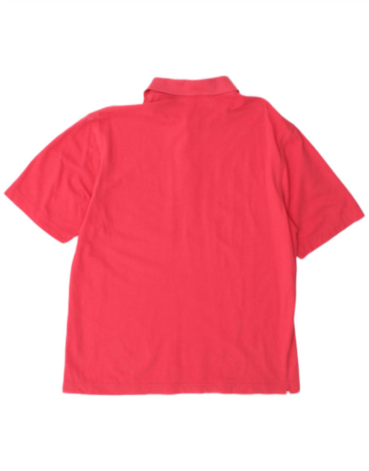 Camisa polo masculina Lacoste tamanho 4 médio algodão rosa
