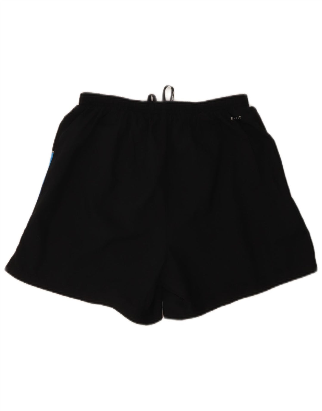 Shorts esportivos masculinos Nike Dri Fit médio preto colorblock poliéster