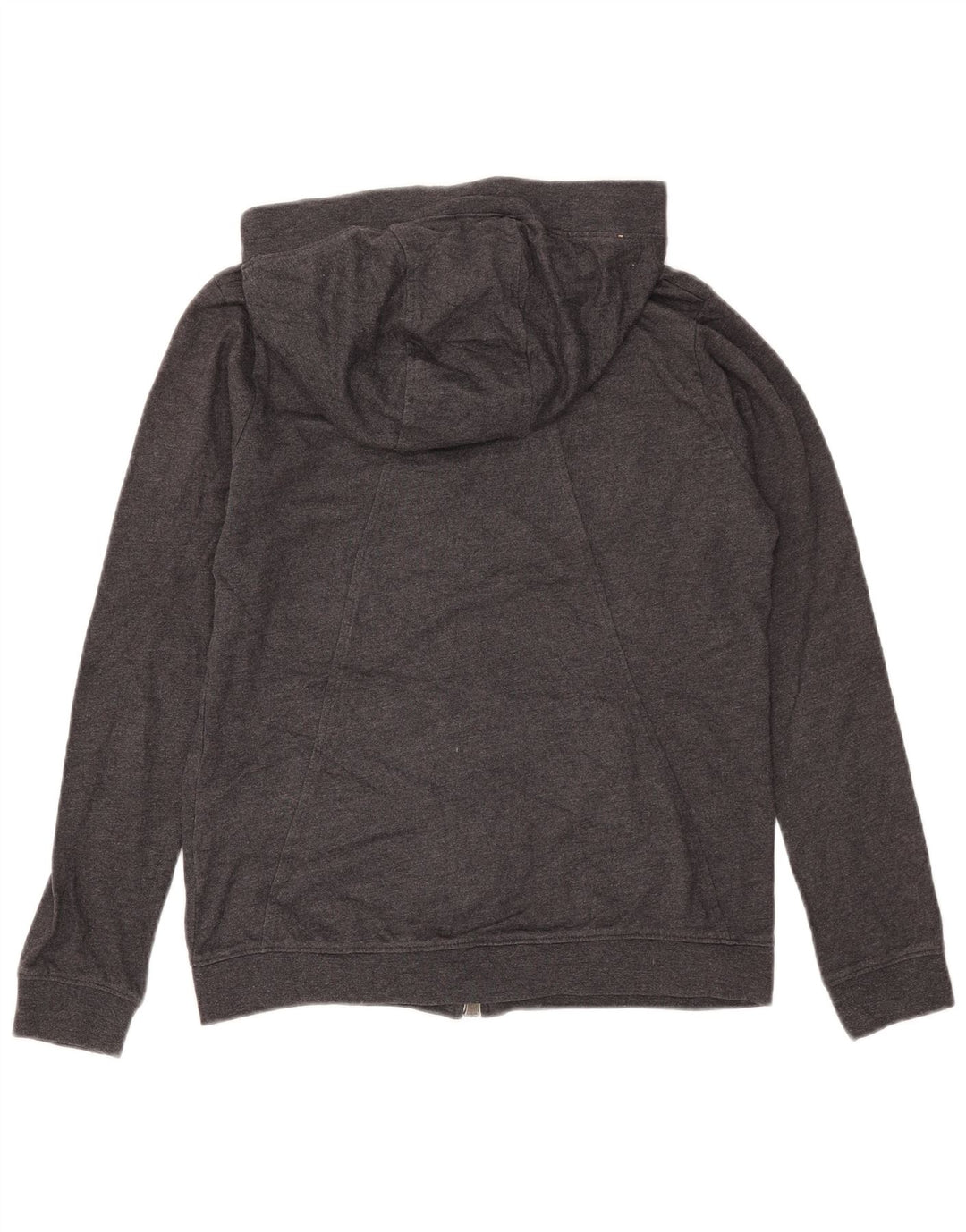 Suéter Nike feminino com capuz e zíper UK 14 poliéster cinza médio