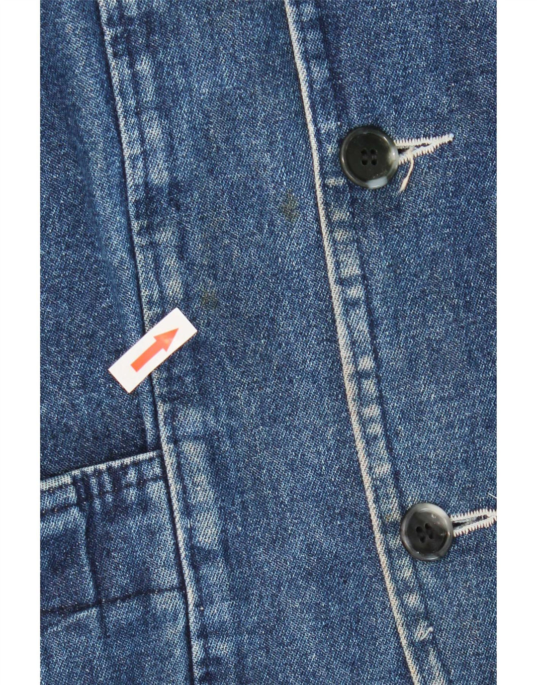 Jaqueta jeans masculina vintage UK 42 XL azul