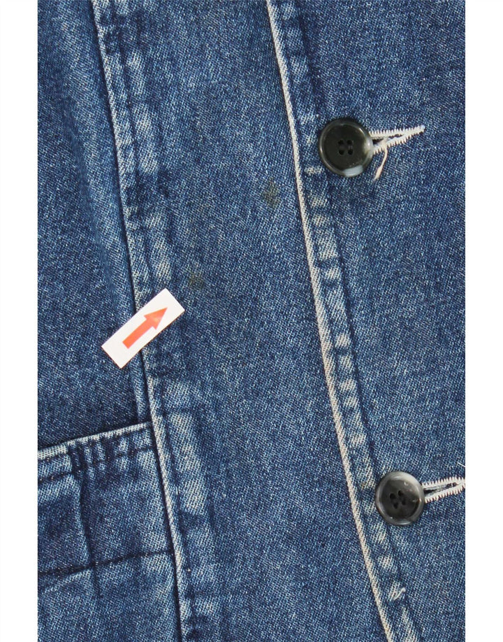 Jaqueta jeans masculina vintage UK 42 XL azul