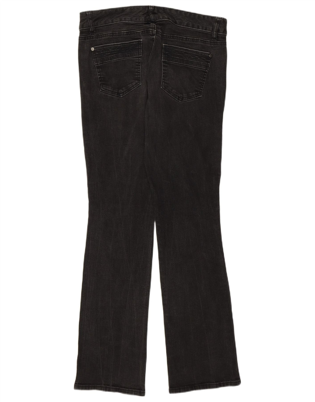 Jeans feminino Tommy Hilfiger Bootcut US 10 grande W32 L30 algodão cinza