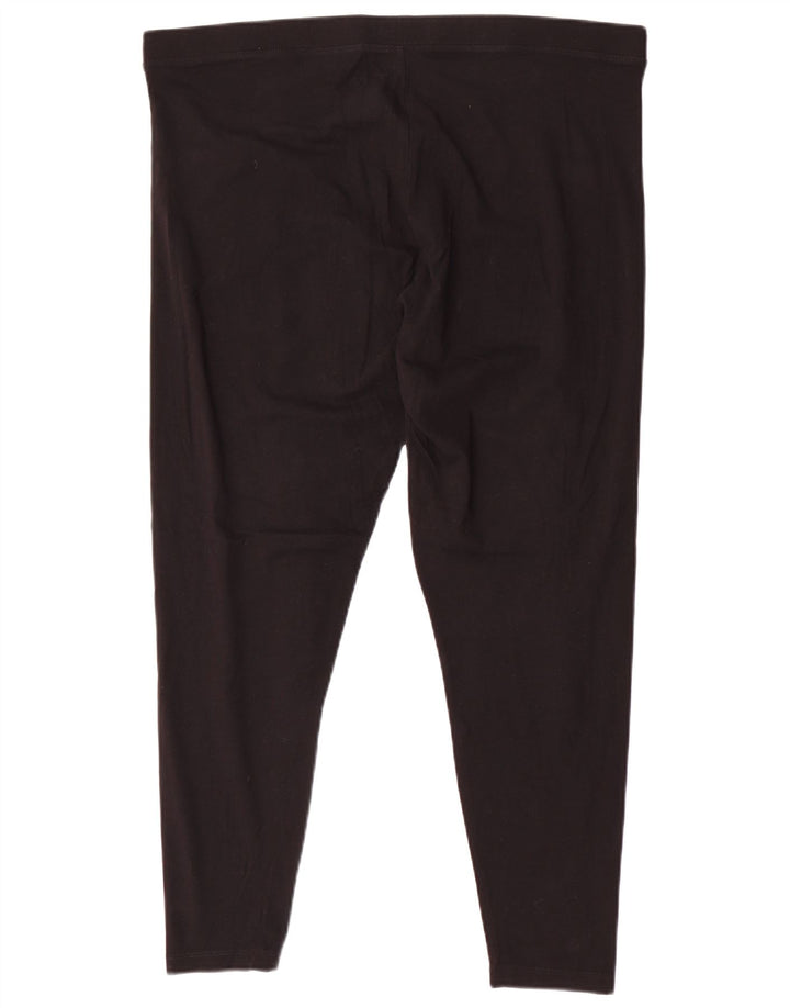 Leggings femininos Marks & Spencer UK 20 2XL algodão preto