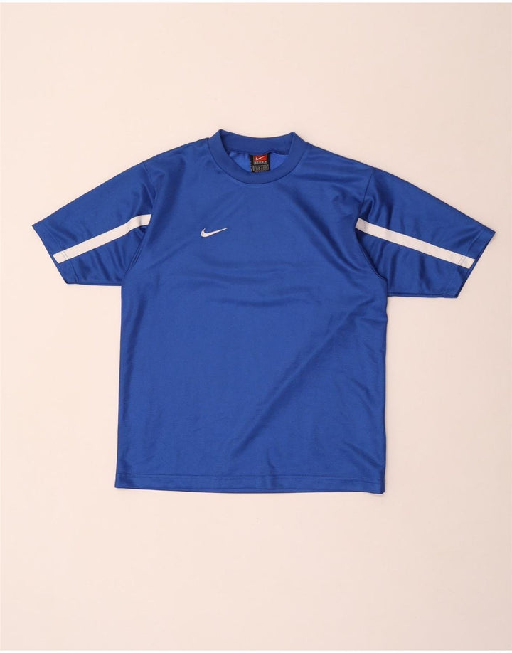 Camiseta masculina Nike Top UK 36/38 pequena azul colorblock poliéster