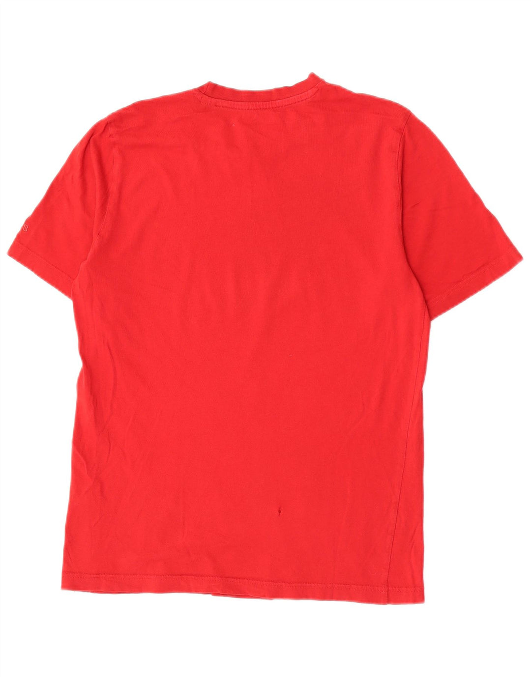 Adidas Mens Graphic T-Shirt Top Pequeno Algodão Vermelho