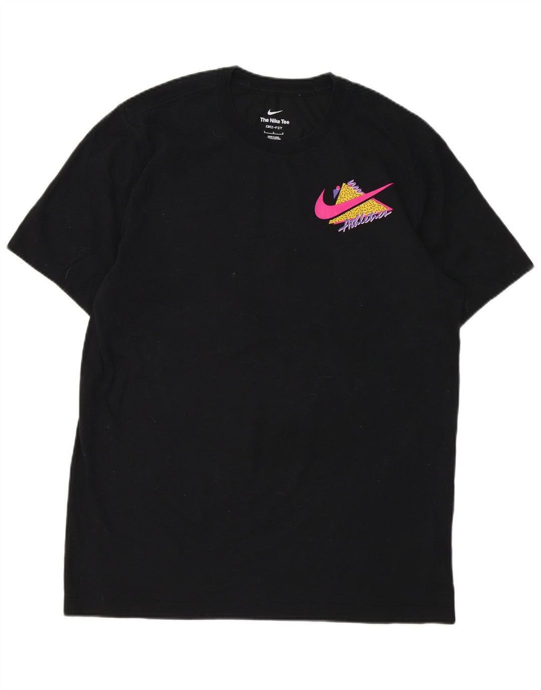Camiseta gráfica masculina Nike grande algodão preto