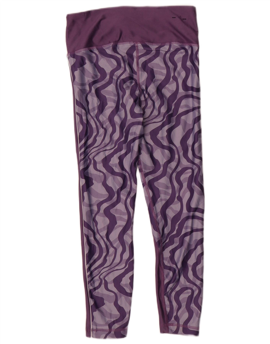 Under Armour Womens Heat Gear Abstract Pattern Leggings Reino Unido 14 Médio Roxo
