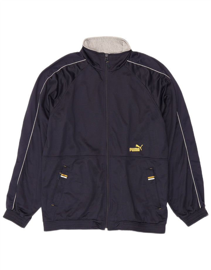 Puma Mens Tracksuit Top Jacket Pequeno Poliéster Azul Marinho