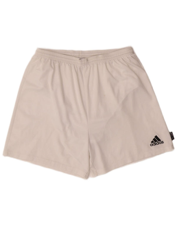 ADIDAS Mens Climalite Sport Shorts XL Branco Poliéster