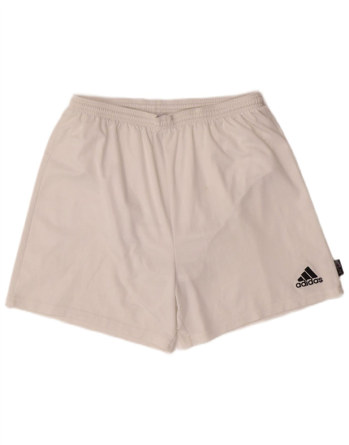 ADIDAS Mens Climalite Sport Shorts XL Branco Poliéster