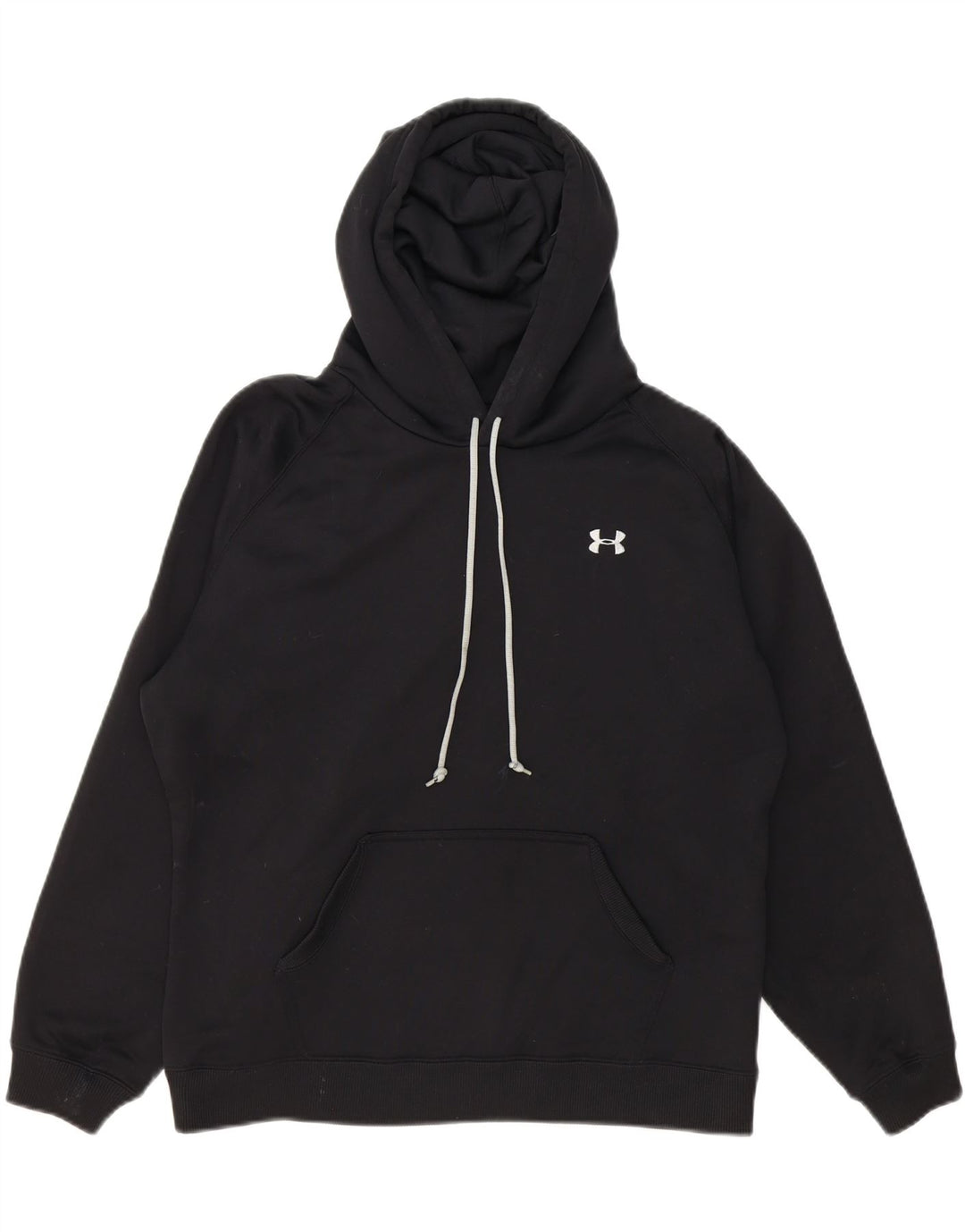 UNDER ARMOUR Mens Hoodie Jumper Large Black Vintage Under Armour and Second-Hand Under Armour from Messina Hembry 