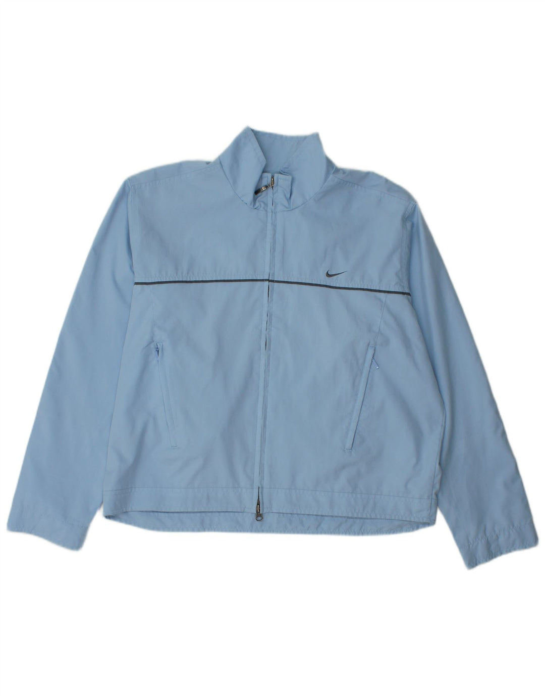 Jaqueta Nike Feminina Oversized Treino Top EUA 12/14 Grande Azul Poliéster