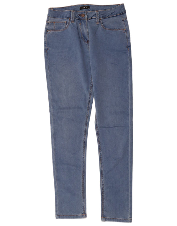 M&Co Jeans Skinny Feminino UK 12 Médio W28 L30 Azul Algodão