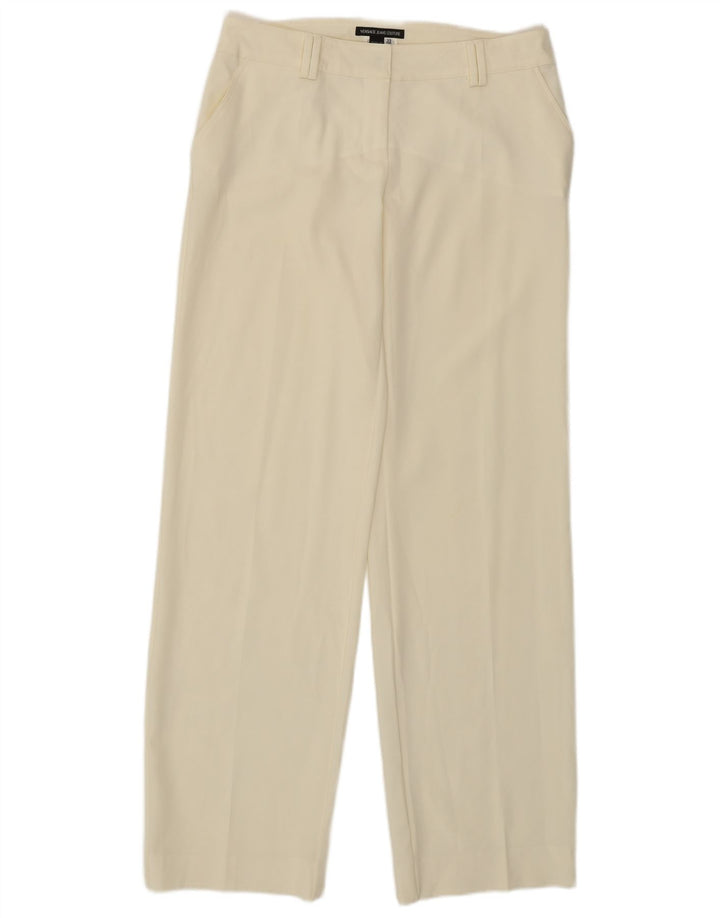 Calça chino reta feminina VERSACE IT 46 grande W32 L32 branco
