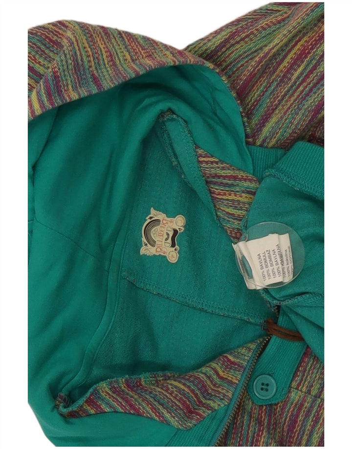 Suéter feminino Billabong com capuz e zíper gráfico UK 12 médio multicolorido