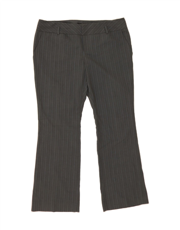 MOSSIMO Womens Stretch Casual Trousers US 16 2XL W40 L31 Grey Pinstripe Vintage Mossimo and Second-Hand Mossimo from Messina Hembry 