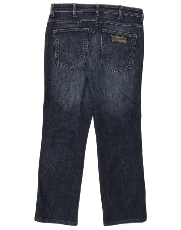 Wrangler Masculino Arizona Stretch Straight Jeans W32 L27 Azul Algodão