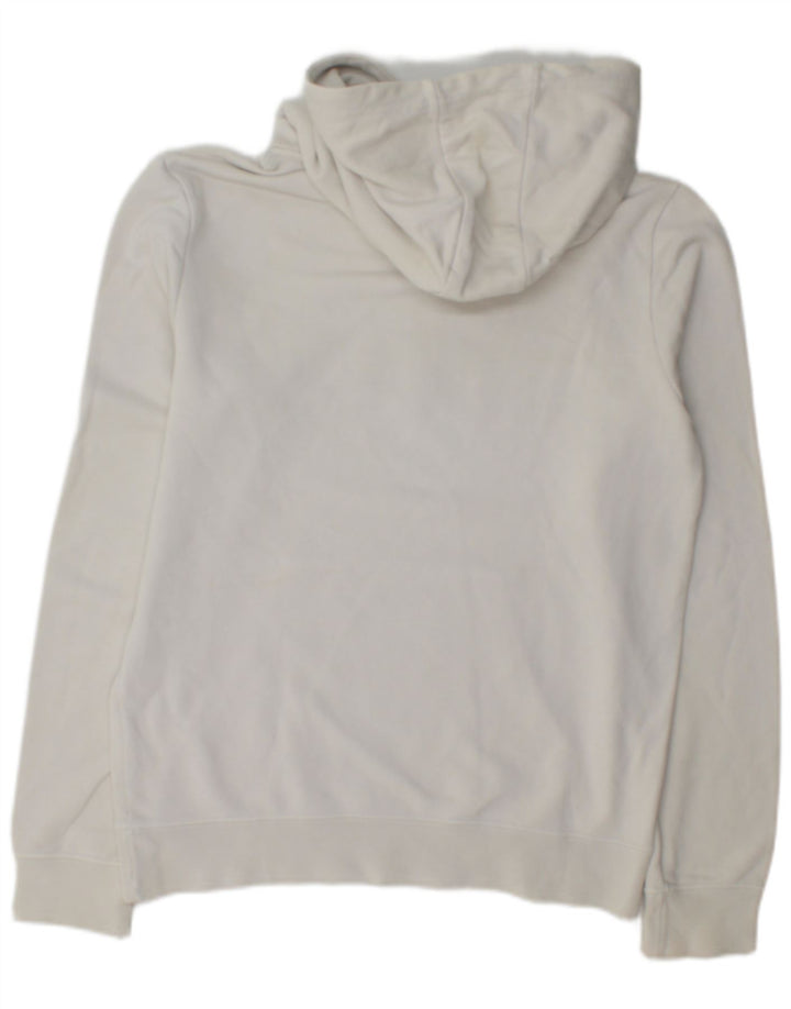 Jumper com capuz gráfico masculino Champion médio algodão branco