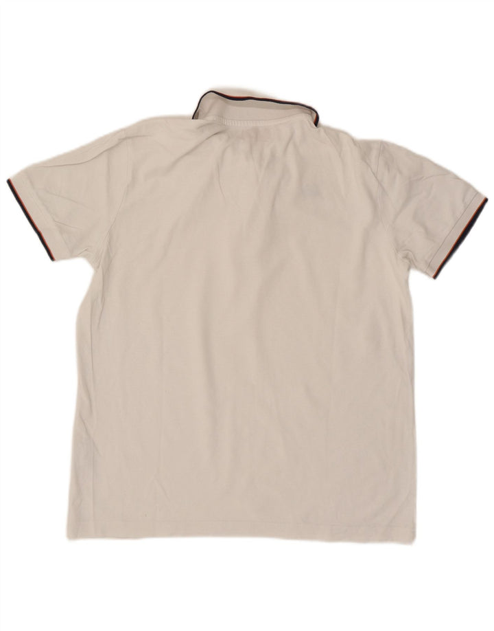 Camisa polo masculina Kappa grande branca