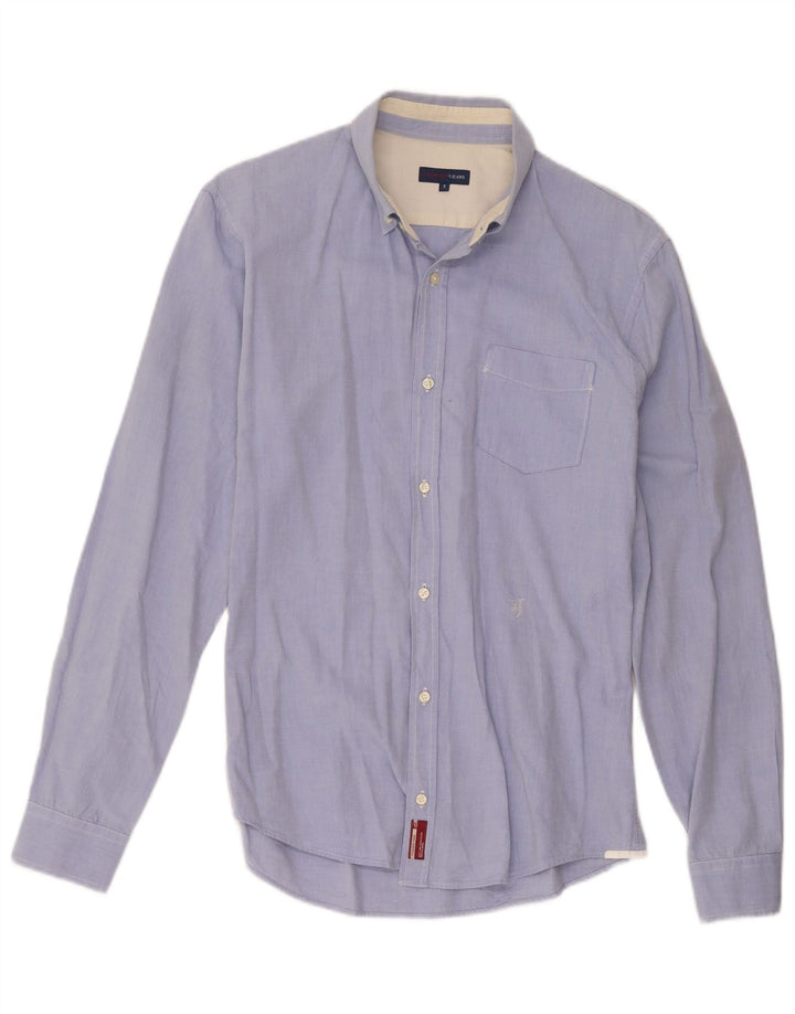 Camisa masculina Trussardi pequena azul