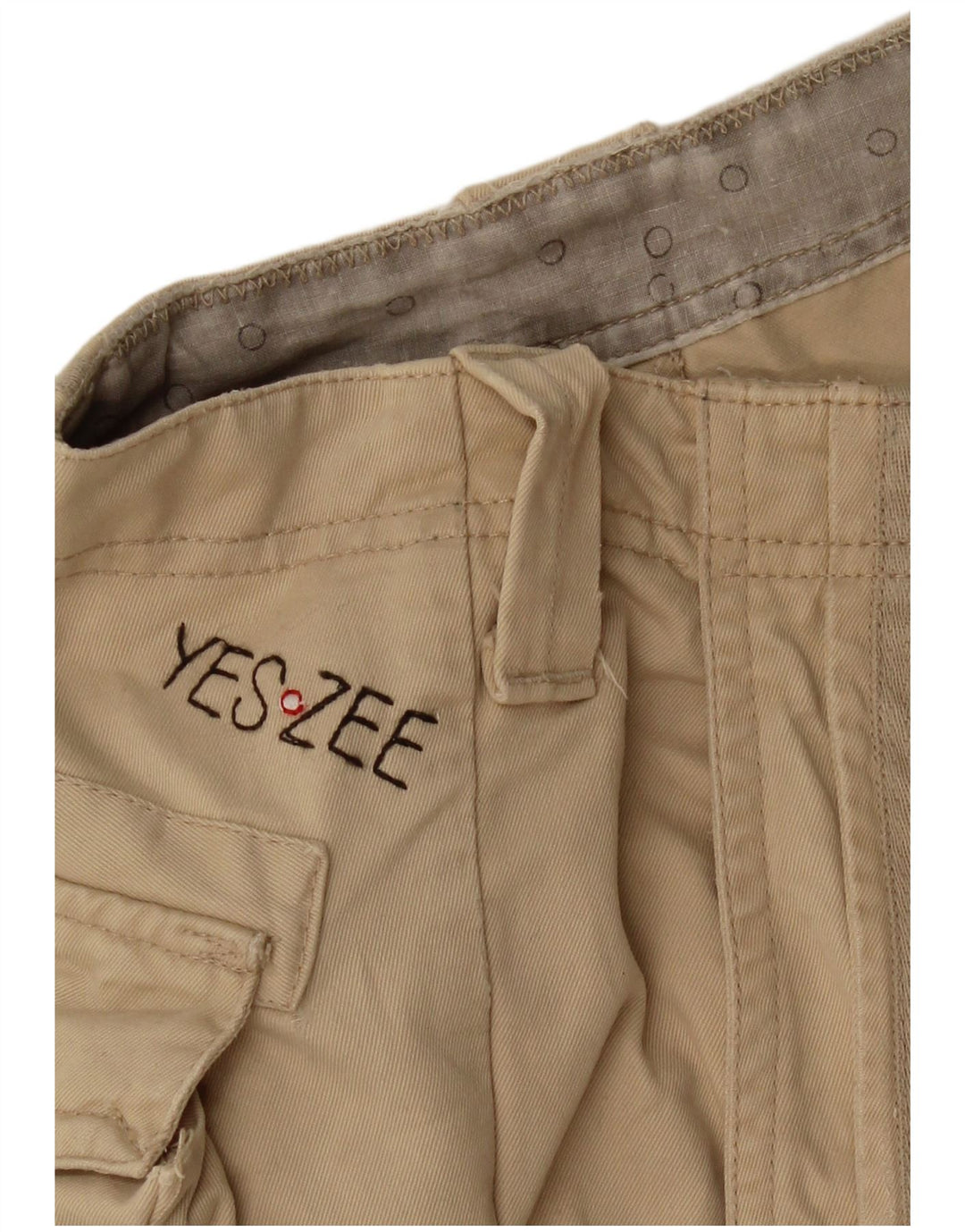Shorts cargo masculino YES ZEE W30 bege médio