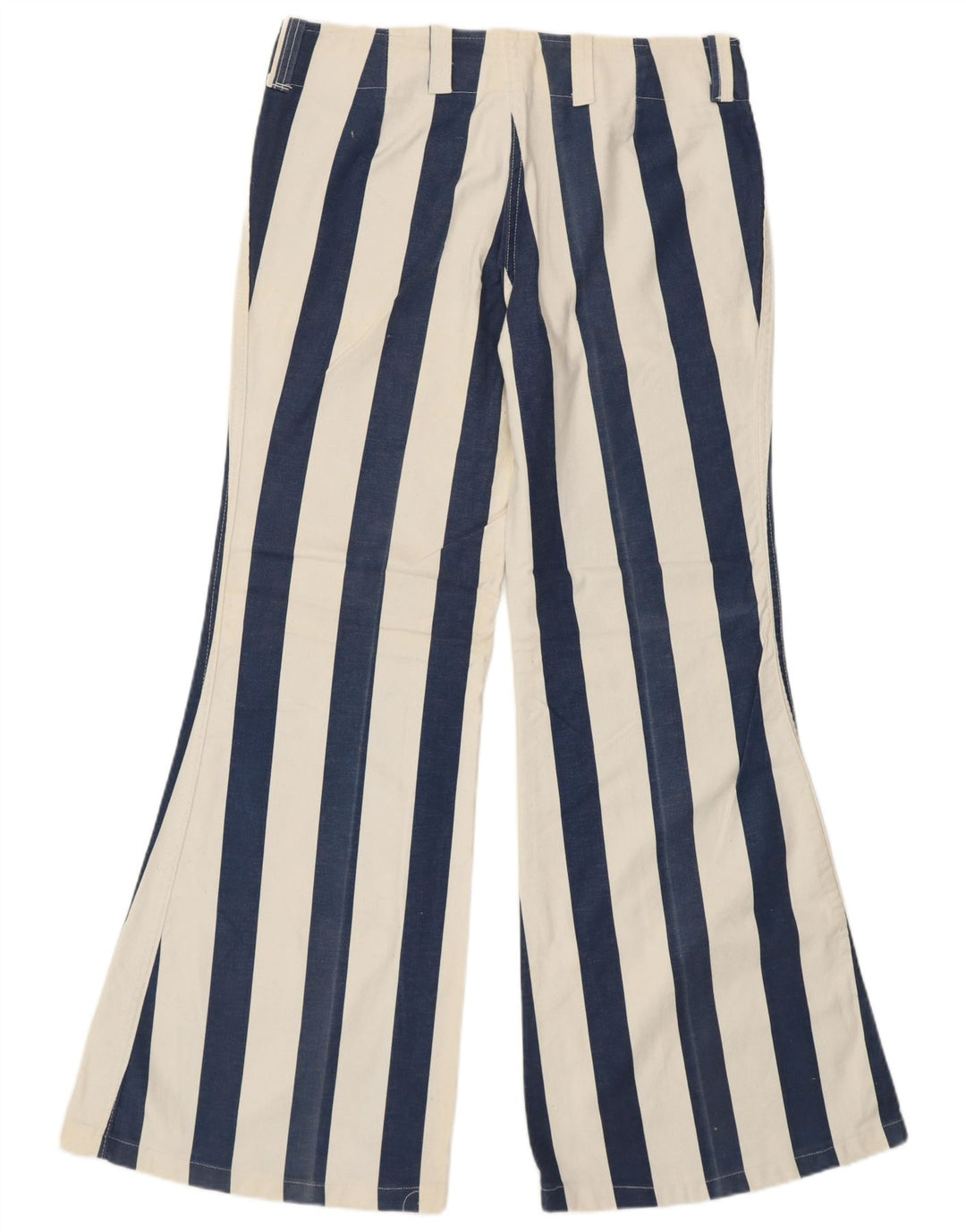 Calça casual feminina VINTAGE de cintura alta IT 48 XL W34 L31 azul retrô