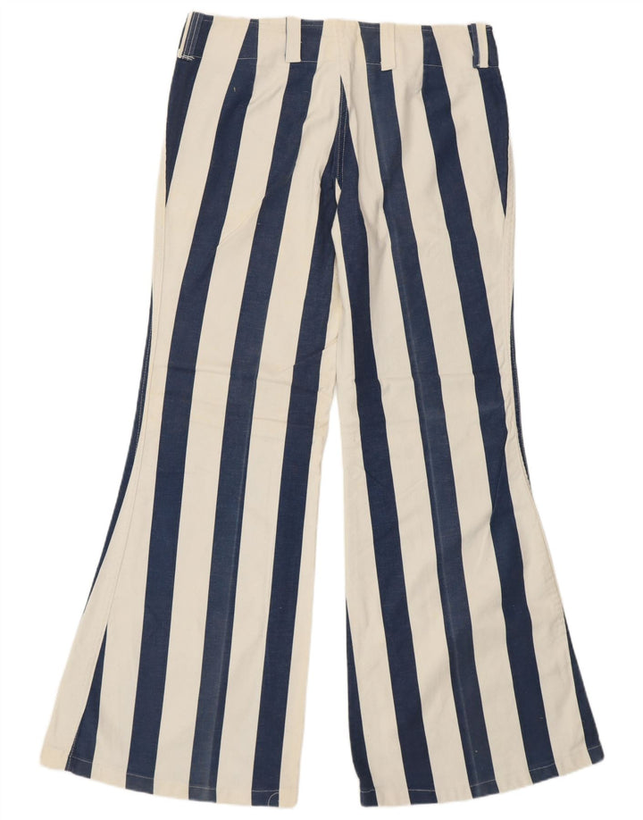 Calça casual feminina VINTAGE de cintura alta IT 48 XL W34 L31 azul retrô